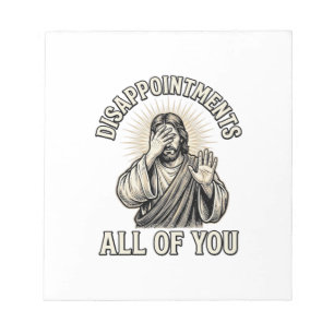 Funny Disappointments All of You Vintage Engraving Notepad