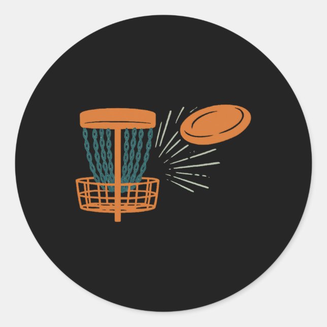 Funny Disc Golf _1  Classic Round Sticker (Front)