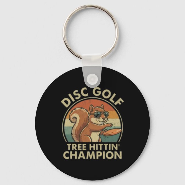 Funny Disc Golf Art Disc Lovers  Key Ring (Front)