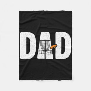 Funny Disc Golf Art For Dad Men Disc Golfer Disc G Fleece Blanket