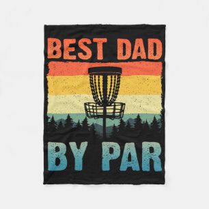 Funny Disc Golf Art For Men Dad Disc Golf Player D Fleece Blanket