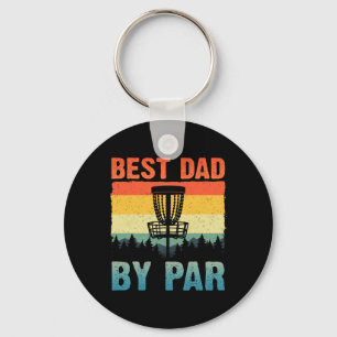 Funny Disc Golf Art For Men Dad Disc Golf Player D Key Ring