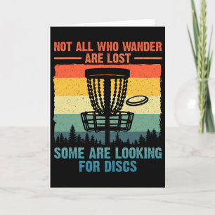 Funny Disc Golf Art For Men Women Disc Golfer Play Card