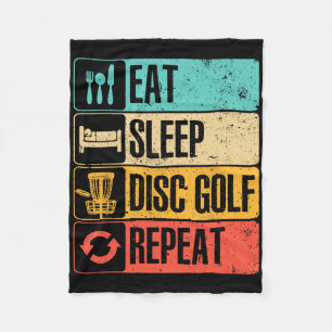 Funny Disc Golf Art For Men Women Golf Player Disc Fleece Blanket