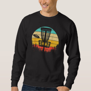 Funny Disc Golf Art For Men Women Vintage Disc Gol Sweatshirt