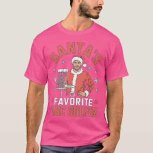 Funny Disc Golf Christmas Men Xmas Disc Golf Santa T-Shirt