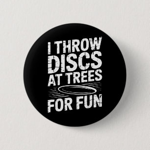 Funny Disc Golf Course 6 Cm Round Badge