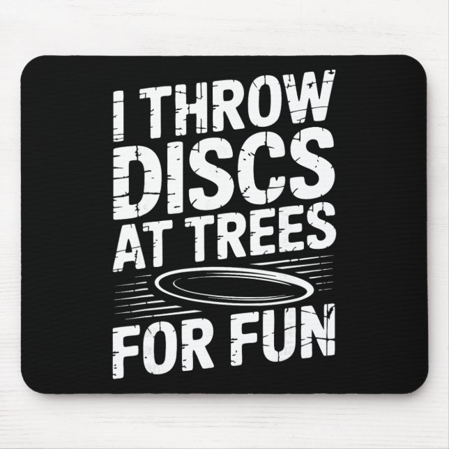 Funny Disc Golf Course  Mouse Pad (Front)