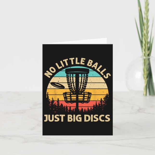 Funny Disc Golf Design For Men Women Disc Golf Lov Card (Front)