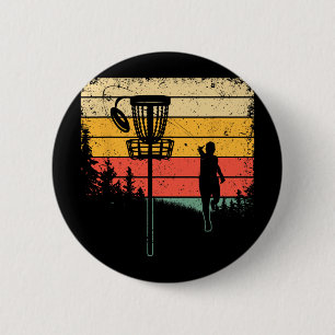 Funny Disc Golf Design For Men Women Kids Disc Gol 6 Cm Round Badge