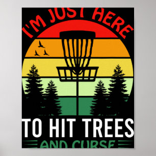 Funny Disc Golf Design For Men Women Kids Disc Gol Poster