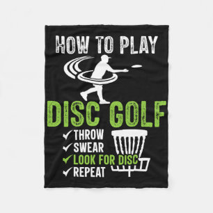 Funny Disc Golf Design, How To Play Disc Golf Fleece Blanket
