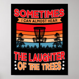 Funny Disc Golf Frisbee Player Poster
