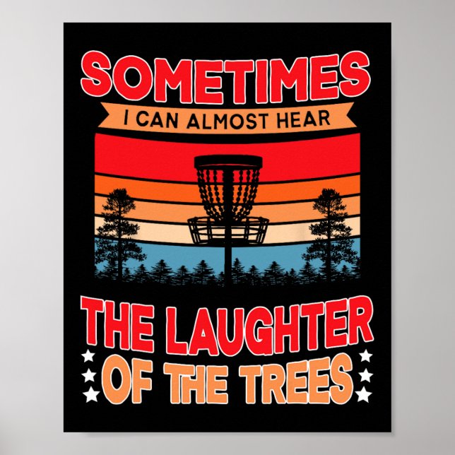 Funny Disc Golf Frisbee Player  Poster (Front)