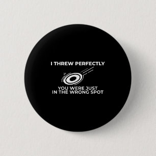 Funny Disc Golf Graphic Quote For Flying Disc Spor 6 Cm Round Badge