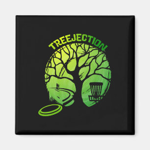 Funny Disc Golf Graphic Tree  Magnet