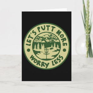 Funny Disc Golf Let's Putt Humour Iii  Card