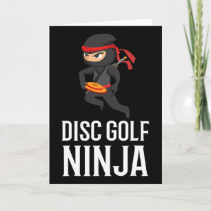 Funny Disc Golf Ninja Gift Golfer Disc Player Men  Card