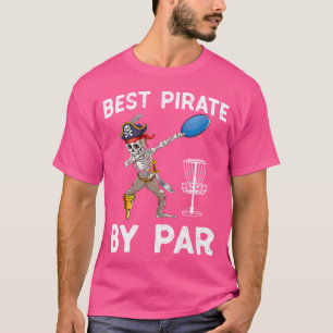 Funny Disc Golf Pirate Skeleton Halloween Frisbees T-Shirt