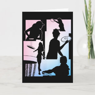 Funny Disc Golf Player Cool Flying Disc Sports Ent Card