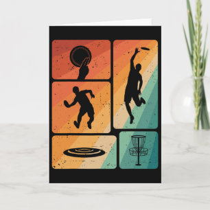 Funny Disc Golf Player Cool Flying Disc Sports Ent Card