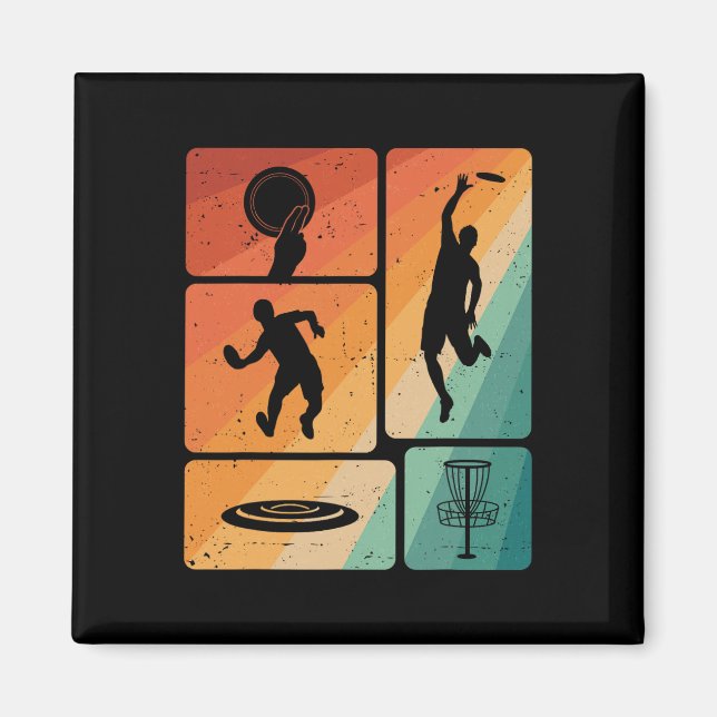 Funny Disc Golf Player Cool Flying Disc Sports Ent Magnet (Front)