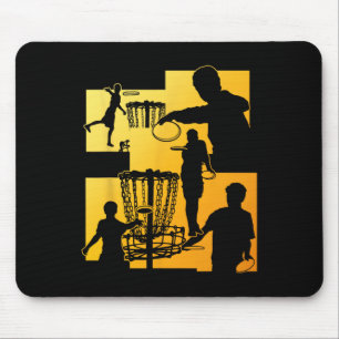 Funny Disc Golf Player Cool Flying Disc Sports Ent Mouse Pad