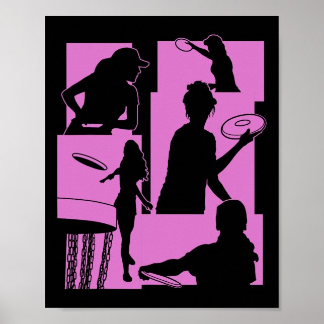 Funny Disc Golf Player Cool Flying Disc Sports Ent Poster (Front)
