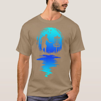 Funny Disc Golf Player Retro Sunset Silhouette Gra T-Shirt