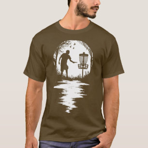 Funny Disc Golf Player Retro Sunset Silhouette Gra T-Shirt