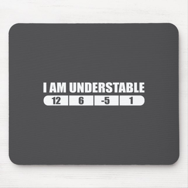 Funny Disc Golf Quote Design, I Am Understable Fri Mouse Pad (Front)