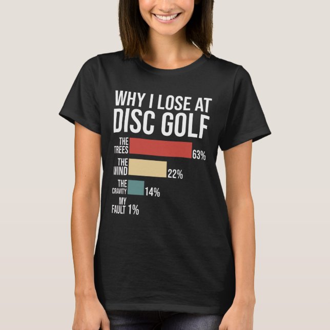 Funny Disc Golf Saying Frisbee Throwers Disc Golf  T-Shirt (Front)