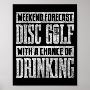 Funny Disc Golf Shirt Men Vintage Disc Golfing Bee Poster