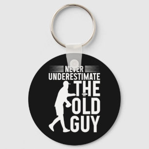Funny Disc Golf Shirt Never Underestimate The Old Key Ring