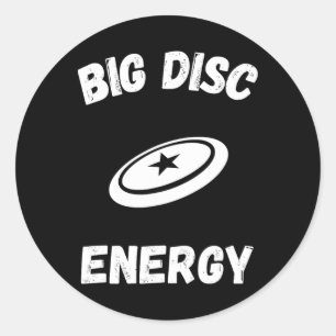 Funny Disc Golf Shirt Ultimate Disc Team Classic Round Sticker
