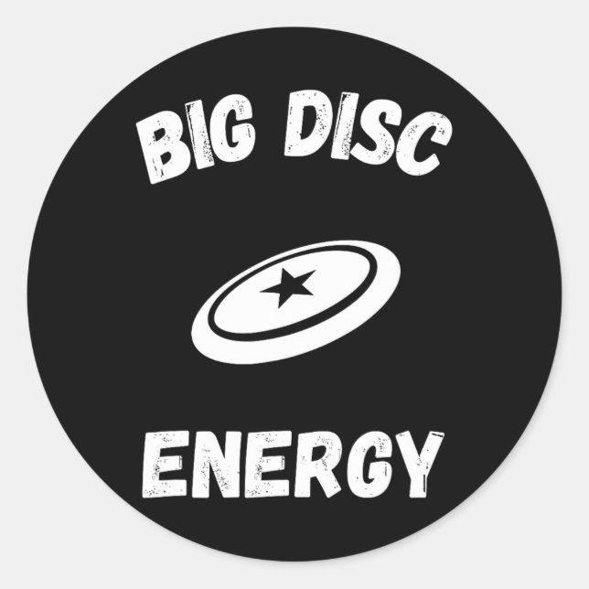 Funny Disc Golf Shirt Ultimate Disc Team  Classic Round Sticker (Front)