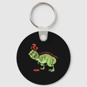 Funny Disc Golf T Rex Kids  Key Ring