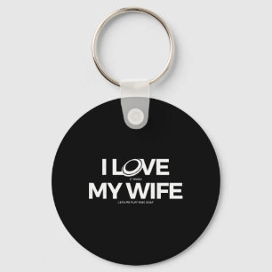 Funny Disc Golf T Shirt - Men Key Ring
