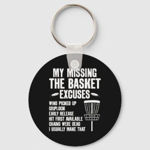 Funny Disc Golf Tree Magnet _1 Key Ring