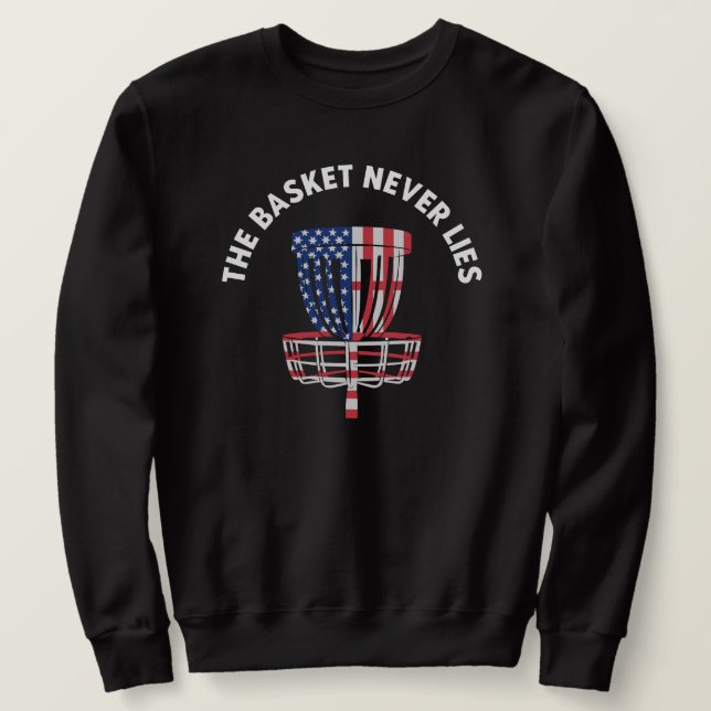 Funny Disc Golf Ultimate Frisbee Lover Sweatshirt (Design Front)