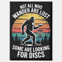 Funny Disc Golf Vintage Bigfoot Golfer Dad Frisbee