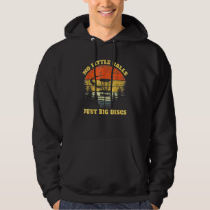 Funny Disc Golf Vintage No Little Balls Just Big D Hoodie