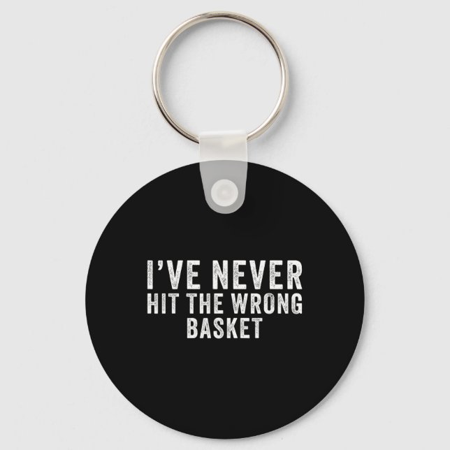 Funny Disc Golf White Lie Disc Golf Humour _3  Key Ring (Front)