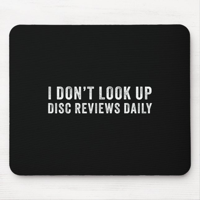Funny Disc Golf White Lie Disc Golf Humour _5  Mouse Pad (Front)