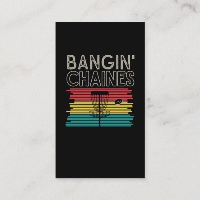 Funny Disc Golfing Sport Frisbee Disc Golf Player Business Card (Front)