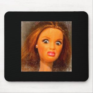 Funny Disgusting Doll Face Meme  Mouse Pad