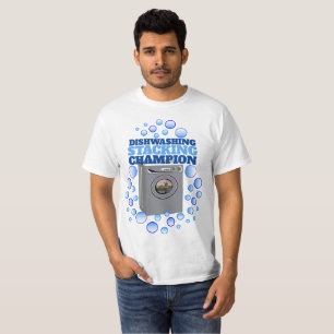 Funny Dishwashing Champion T-Shirt