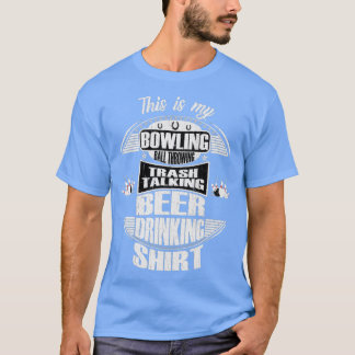 Funny Distressed Bowling Ball Throwing T T-Shirt