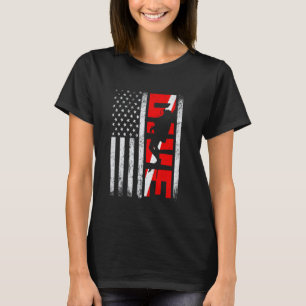 Funny Distressed Scuba Diving Flag USA Flag Diver T-Shirt