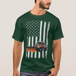 Funny DISTRESSED Snow Plough Driver Snowplow Drive T-Shirt